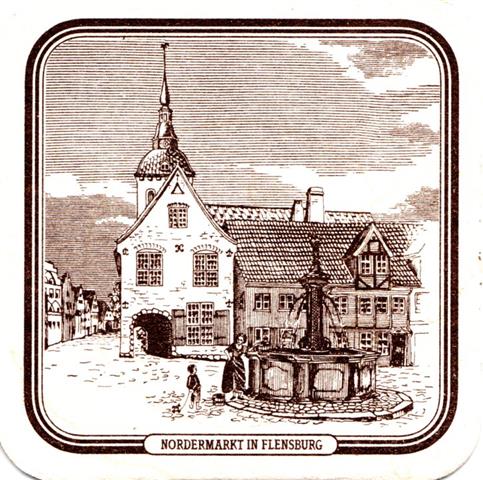 flensburg fl-sh flens his stadt 2b6b (quad185-nordermarkt-braun)